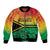Hapi 45th Indipendens Dei Vanuatu Bomber Jacket Yumi 1980 with Vanuatuan Beach Landscape