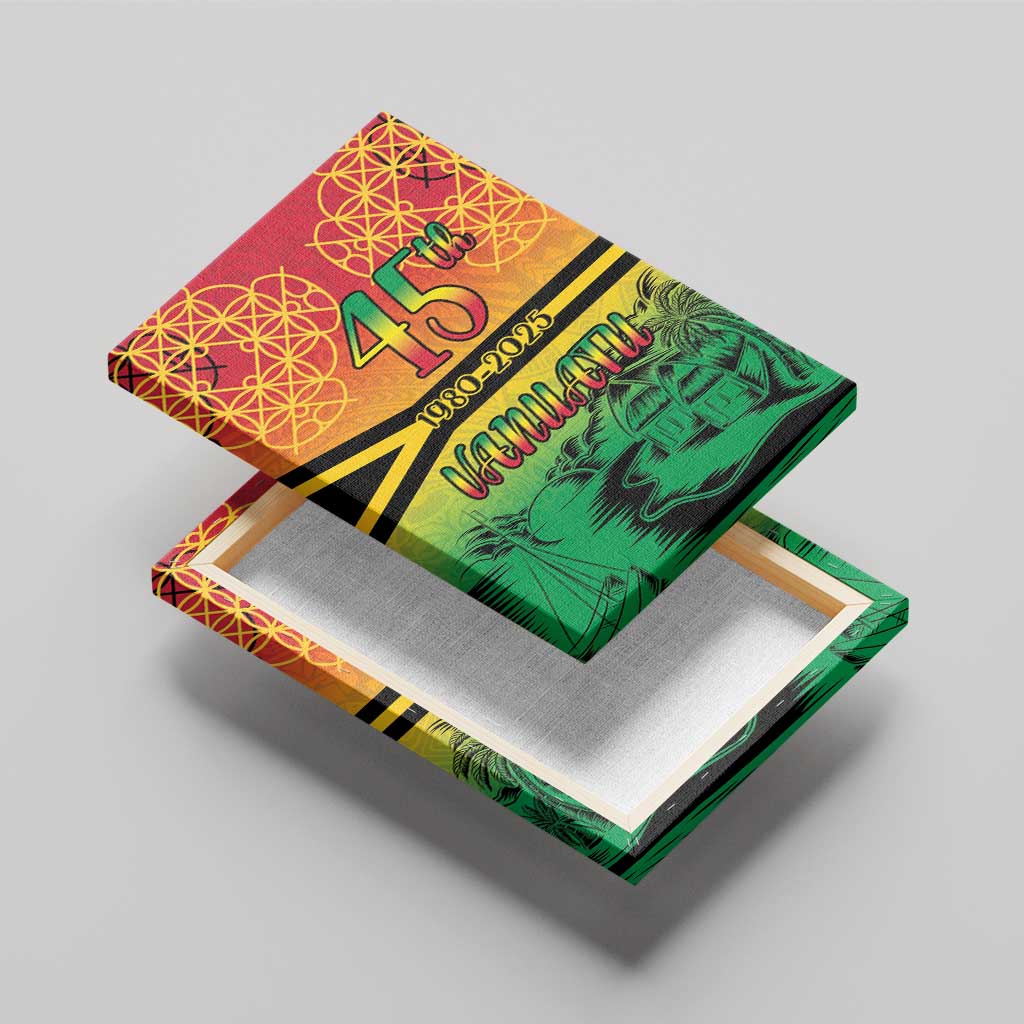 Hapi 45th Indipendens Dei Vanuatu Canvas Wall Art Yumi 1980 with Vanuatuan Beach Landscape