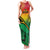 Hapi 45th Indipendens Dei Vanuatu Family Matching Tank Maxi Dress and Hawaiian Shirt Yumi 1980 with Vanuatuan Beach Landscape