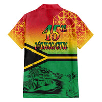 Hapi 45th Indipendens Dei Vanuatu Hawaiian Shirt Yumi 1980 with Vanuatuan Beach Landscape