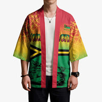 Hapi 45th Indipendens Dei Vanuatu Kimono Yumi 1980 with Vanuatuan Beach Landscape - Polynesian Pride