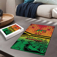 Hapi 45th Indipendens Dei Vanuatu Puzzle Yumi 1980 with Vanuatuan Beach Landscape - Polynesian Pride