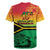 Hapi 45th Indipendens Dei Vanuatu Rugby Jersey Yumi 1980 with Vanuatuan Beach Landscape