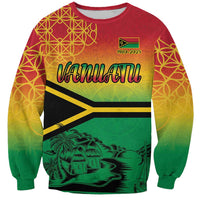 Hapi 45th Indipendens Dei Vanuatu Sweatshirt Yumi 1980 with Vanuatuan Beach Landscape