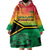 Hapi 45th Indipendens Dei Vanuatu Wearable Blanket Hoodie Yumi 1980 with Vanuatuan Beach Landscape