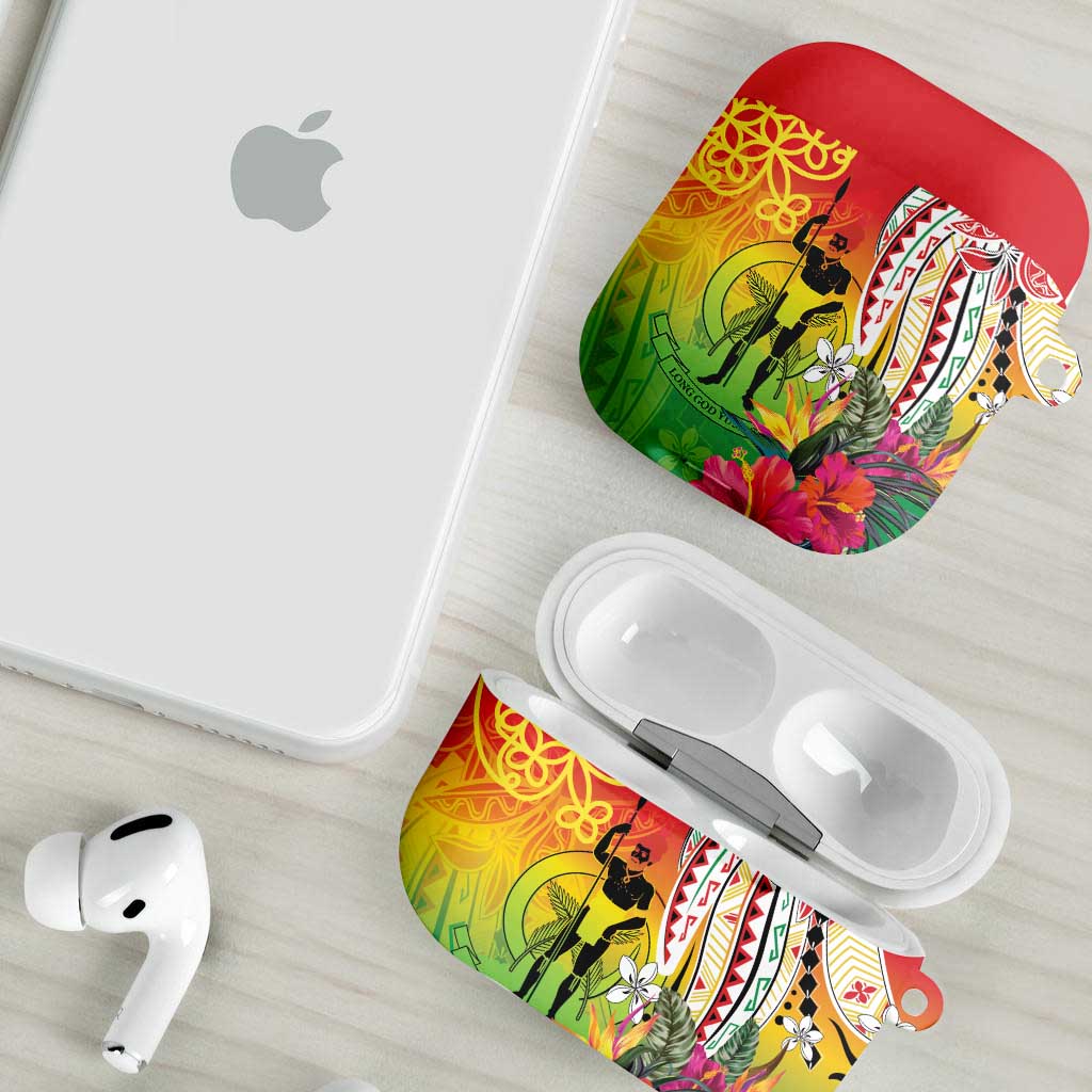 Vanuatu 45th Anniversary AirPods Case Polynesian with Sand Drawing Pattern - Polynesian Pride