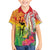 Vanuatu 45th Anniversary Family Matching Short Sleeve Bodycon Dress and Hawaiian Shirt Polynesian with Sand Drawing Pattern