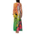 Vanuatu 45th Anniversary Family Matching Tank Maxi Dress and Hawaiian Shirt Polynesian with Sand Drawing Pattern
