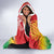 Vanuatu 45th Anniversary Hooded Blanket Polynesian with Sand Drawing Pattern