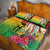 Vanuatu 45th Anniversary Quilt Bed Set Polynesian with Sand Drawing Pattern