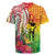 Vanuatu 45th Anniversary Rugby Jersey Polynesian with Sand Drawing Pattern