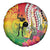 Vanuatu 45th Anniversary Spare Tire Cover Polynesian with Sand Drawing Pattern