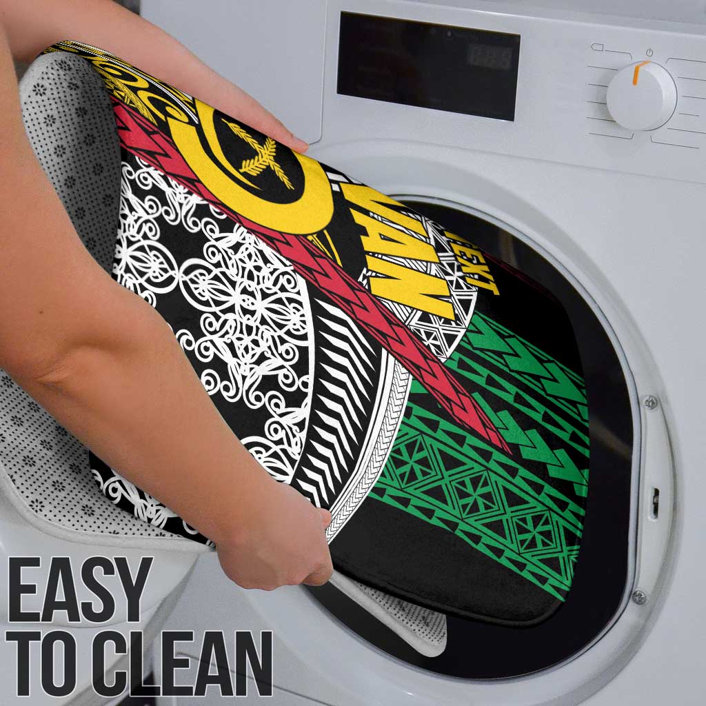 Vanuatu Proud to be Ni-van Personalised Bathroom Set with Mutis En Atan Patterns - Polynesian Pride