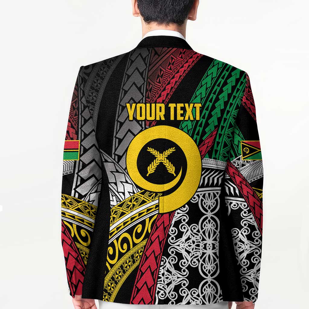 Vanuatu Proud to be Ni-van Personalised Blazer with Mutis En Atan Patterns - Polynesian Pride