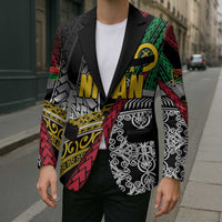 Vanuatu Proud to be Ni-van Personalised Blazer with Mutis En Atan Patterns - Polynesian Pride