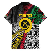 Vanuatu Proud to be Ni-van Personalised Family Matching Off Shoulder Maxi Dress and Hawaiian Shirt with Mutis En Atan Patterns LT9 - Polynesian Pride