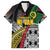 Vanuatu Proud to be Ni-van Personalised Family Matching Off Shoulder Short Dress and Hawaiian Shirt with Mutis En Atan Patterns