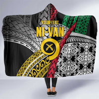 Vanuatu Proud to be Ni-van Personalised Hooded Blanket with Mutis En Atan Patterns