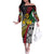 Vanuatu Proud to be Ni-van Personalised Off The Shoulder Long Sleeve Dress with Mutis En Atan Patterns