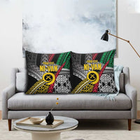 Vanuatu Proud to be Ni-van Personalised Pillow Cover with Mutis En Atan Patterns - Polynesian Pride
