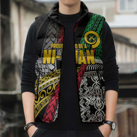 Vanuatu Proud to be Ni-van Personalised Sleeveless Puffer Jacket with Mutis En Atan Patterns - Polynesian Pride