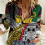 Vanuatu Proud to be Ni-van Personalised Women Casual Shirt with Mutis En Atan Patterns