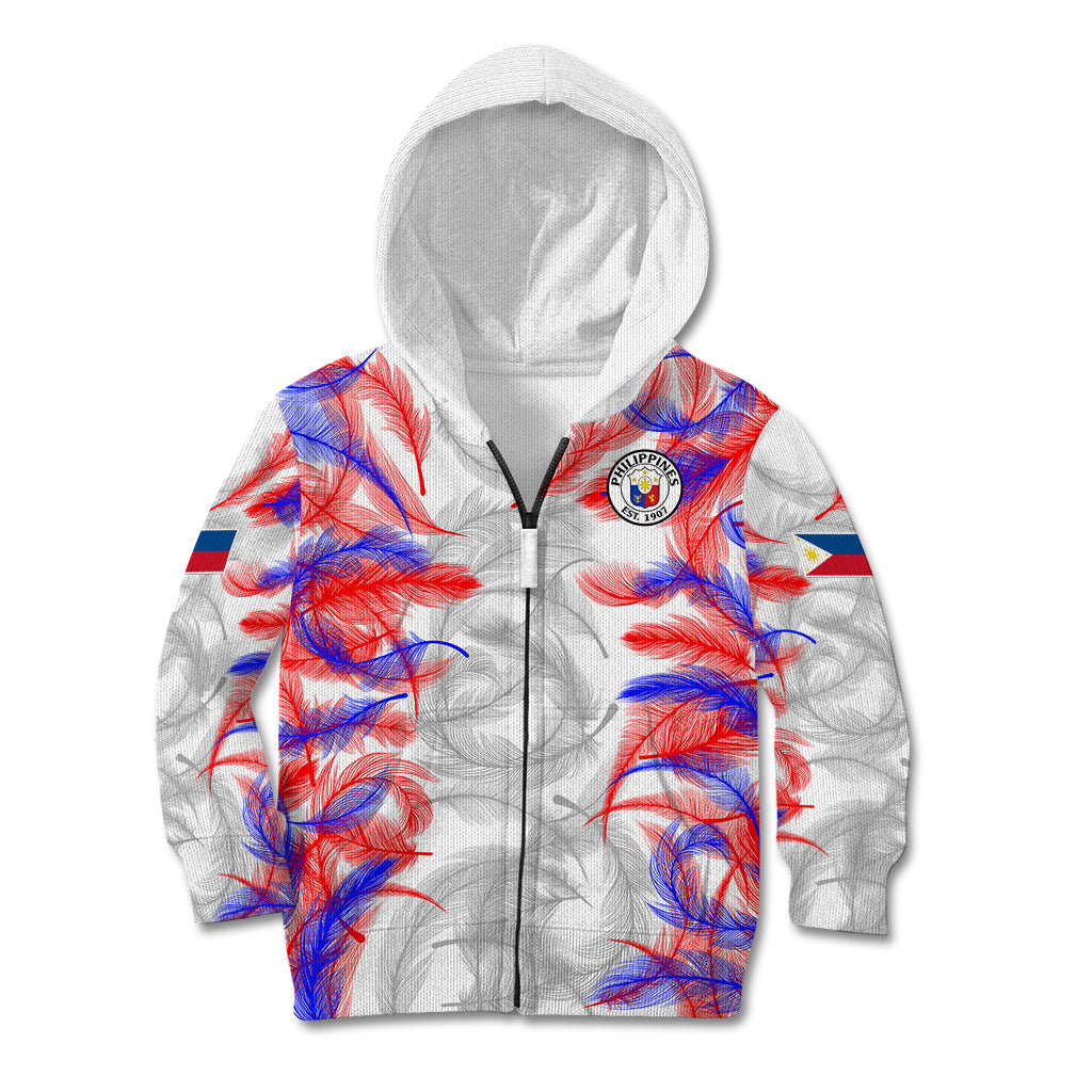 (Custom Text And Number) 2023 Philippines Anzkals Football Kid Hoodie Pilipinas Be Unique LT9 - Polynesian Pride