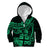 Fiji Islands Kid Hoodie Coat of Arms Fijian Flower Polynesian Pattern - Green LT9 - Polynesian Pride