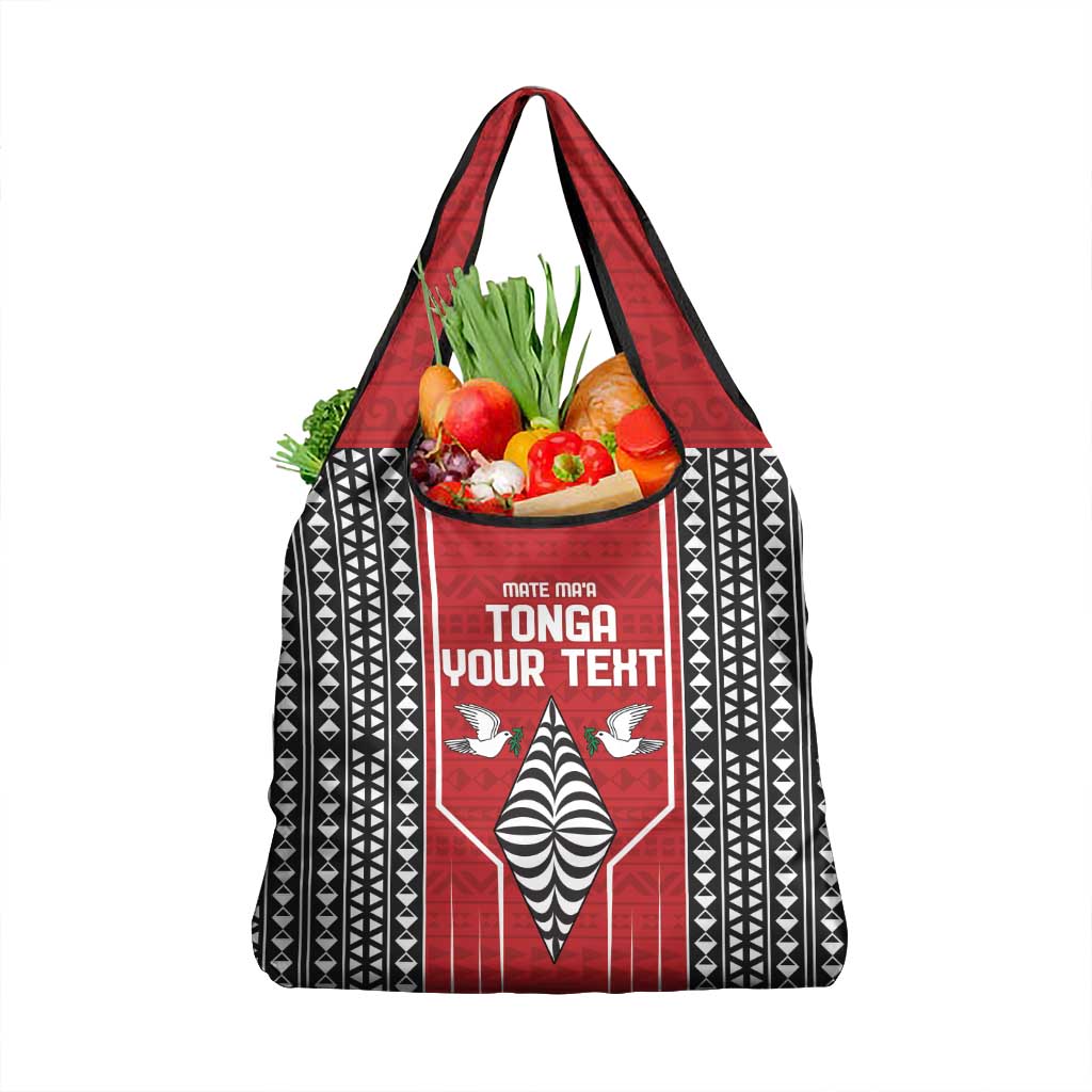 Custom Tonga Rugby Grocery Bag Mate Maa Kupesi Style