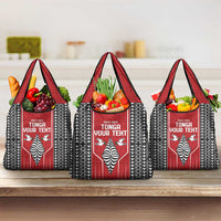 Custom Tonga Rugby Grocery Bag Mate Maa Kupesi Style