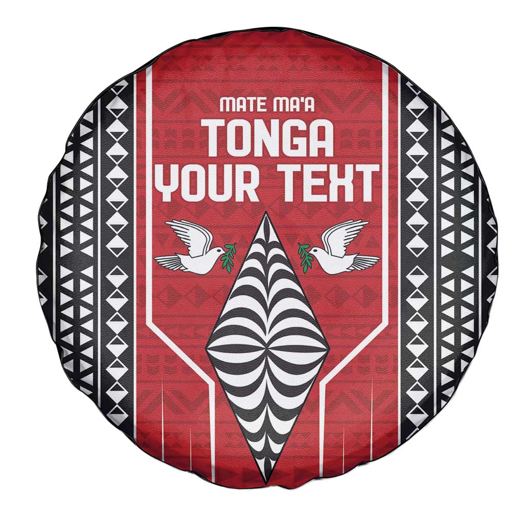 Custom Tonga Rugby Spare Tire Cover Mate Maa Kupesi Style