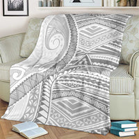 American Samoa White Sunday Blanket Polynesian Lotu Tamaiti - Polynesian Pride