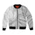 American Samoa White Sunday Bomber Jacket Polynesian Lotu Tamaiti - Polynesian Pride