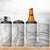 American Samoa White Sunday 4 in 1 Can Cooler Tumbler Polynesian Lotu Tamaiti - Polynesian Pride