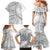 American Samoa White Sunday Family Matching Mermaid Dress and Hawaiian Shirt Polynesian Lotu Tamaiti - Polynesian Pride