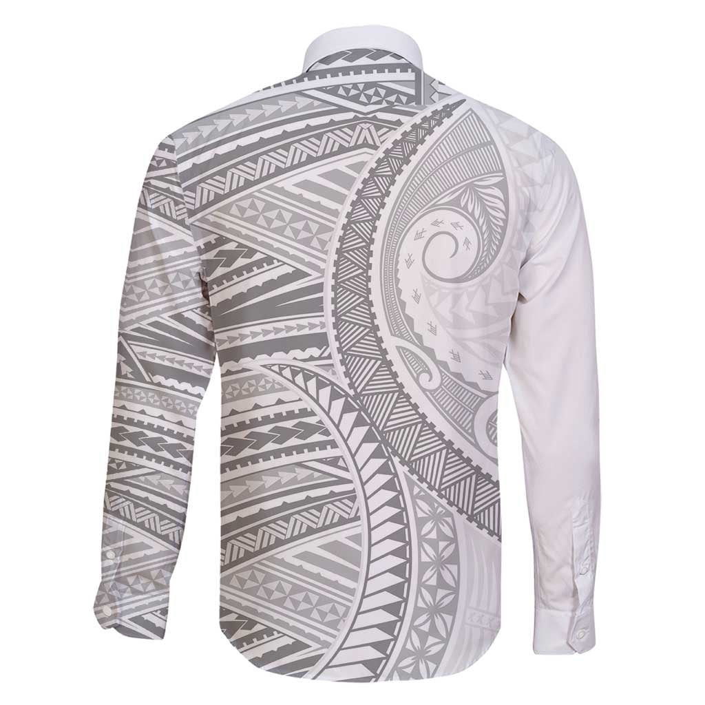 American Samoa White Sunday Family Matching Puletasi and Hawaiian Shirt Polynesian Lotu Tamaiti - Polynesian Pride