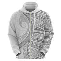 American Samoa White Sunday Hoodie Polynesian Lotu Tamaiti - Polynesian Pride