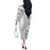 American Samoa White Sunday Off The Shoulder Long Sleeve Dress Polynesian Lotu Tamaiti - Polynesian Pride