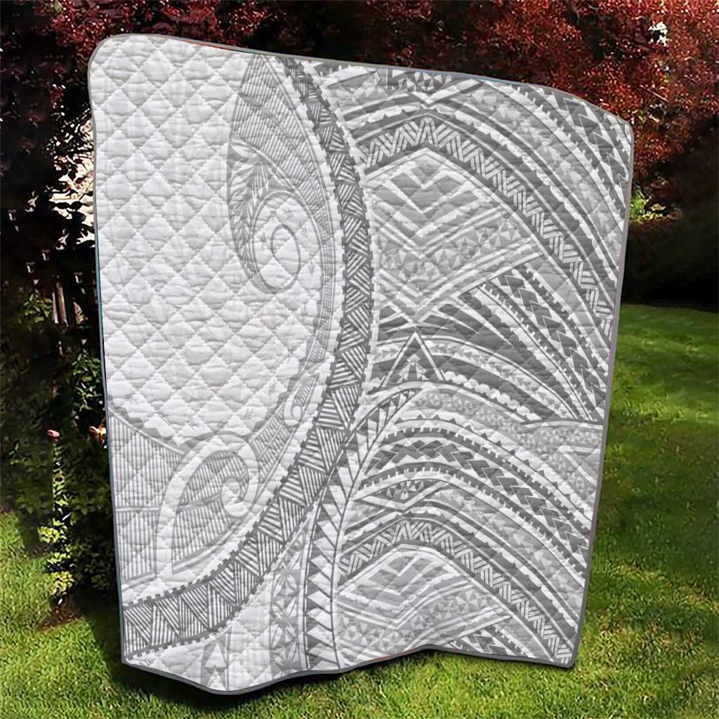 American Samoa White Sunday Quilt Polynesian Lotu Tamaiti - Polynesian Pride