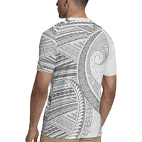 American Samoa White Sunday Rugby Jersey Polynesian Lotu Tamaiti - Polynesian Pride