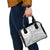 American Samoa White Sunday Shoulder Handbag Polynesian Lotu Tamaiti - Polynesian Pride