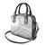 American Samoa White Sunday Shoulder Handbag Polynesian Lotu Tamaiti - Polynesian Pride