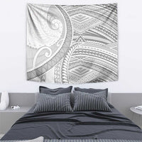 American Samoa White Sunday Tapestry Polynesian Lotu Tamaiti - Polynesian Pride