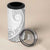 Niue White Sunday 4 in 1 Can Cooler Tumbler Niuean Lotu Tamaiti Hiapo Pattern - Polynesian Pride