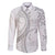 Niue White Sunday Family Matching Mermaid Dress and Hawaiian Shirt Niuean Lotu Tamaiti Hiapo Pattern - Polynesian Pride