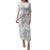 Niue White Sunday Family Matching Puletasi and Hawaiian Shirt Niuean Lotu Tamaiti Hiapo Pattern - Polynesian Pride