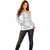Niue White Sunday Off Shoulder Sweater Niuean Lotu Tamaiti Hiapo Pattern - Polynesian Pride