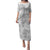 Niue White Sunday Puletasi Niuean Lotu Tamaiti Hiapo Pattern - Polynesian Pride