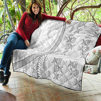 Niue White Sunday Quilt Niuean Lotu Tamaiti Hiapo Pattern - Polynesian Pride