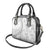 Niue White Sunday Shoulder Handbag Niuean Lotu Tamaiti Hiapo Pattern - Polynesian Pride